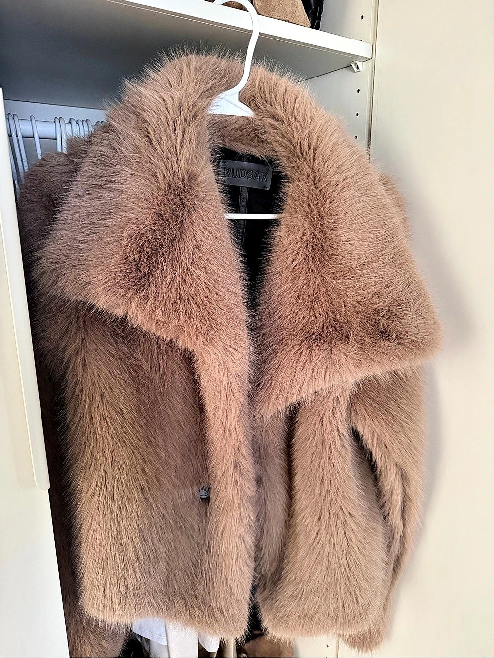 Rudsak Faux Fur Collar Jacket in Brown